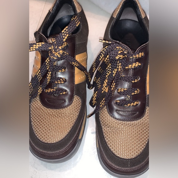 Authentic Brown Louis Vuitton Sneakers Womens - Picture 1 of 7